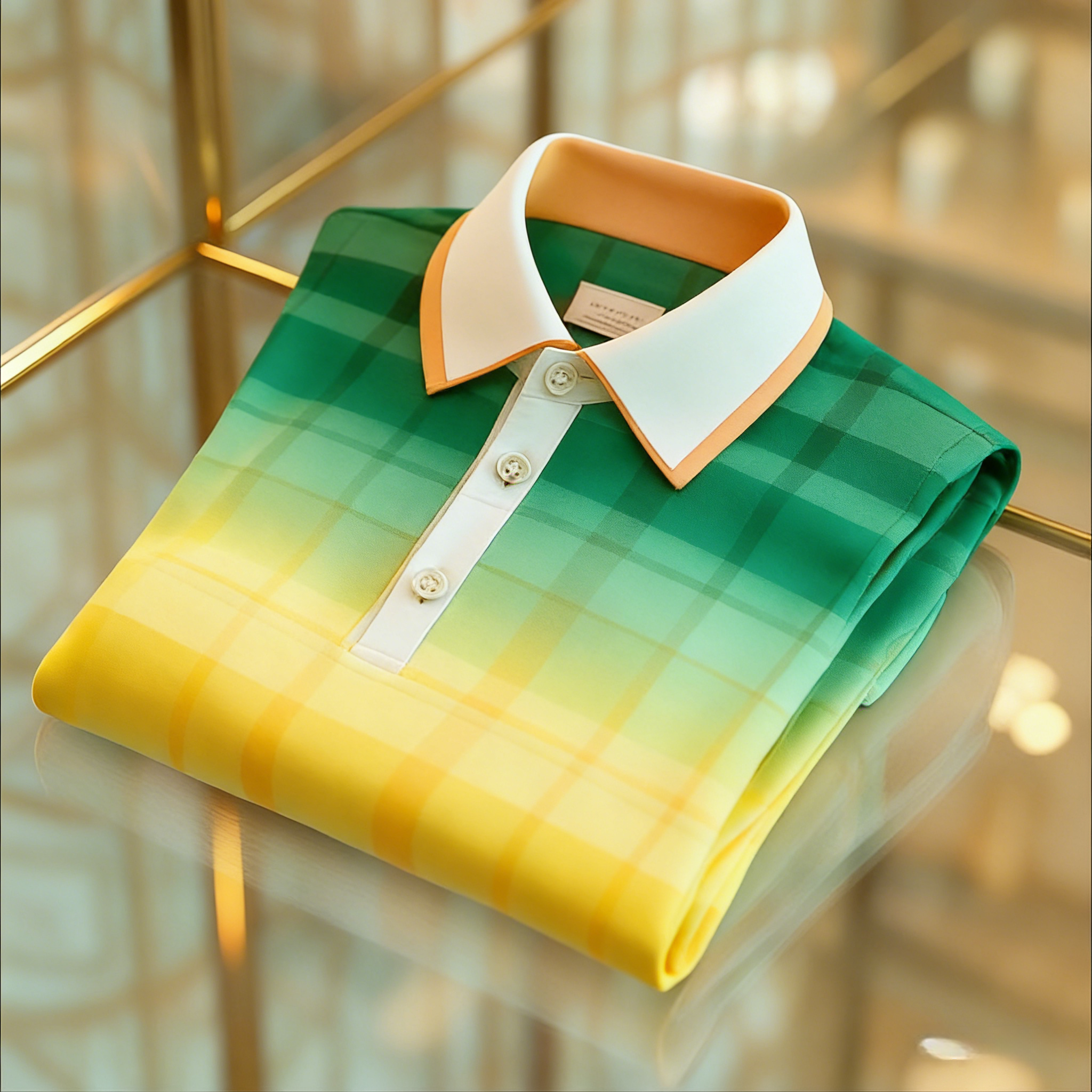 Men's Business Casual Button Short Sleeve Polo Shirt