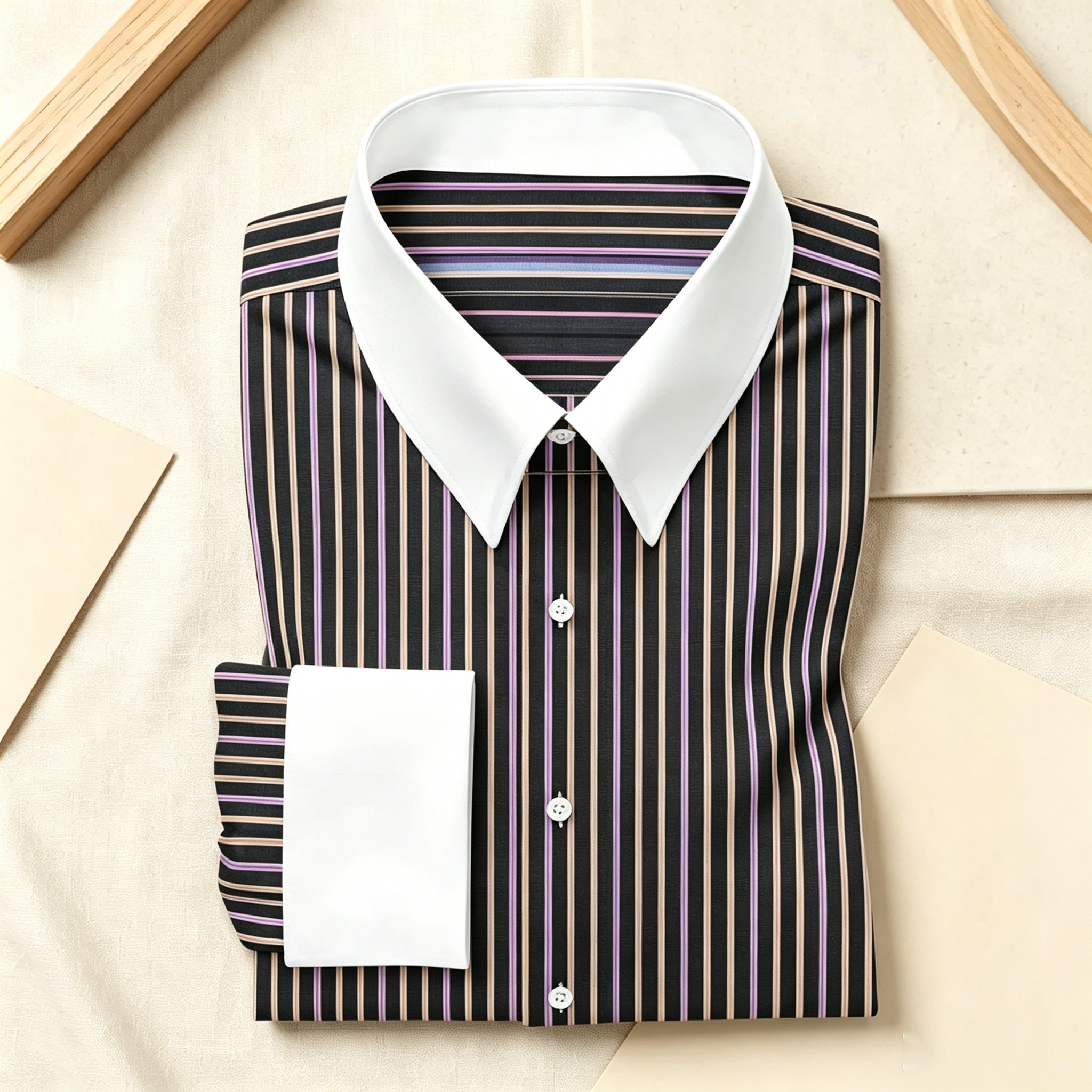 Multi Stripe Dress  Shirt