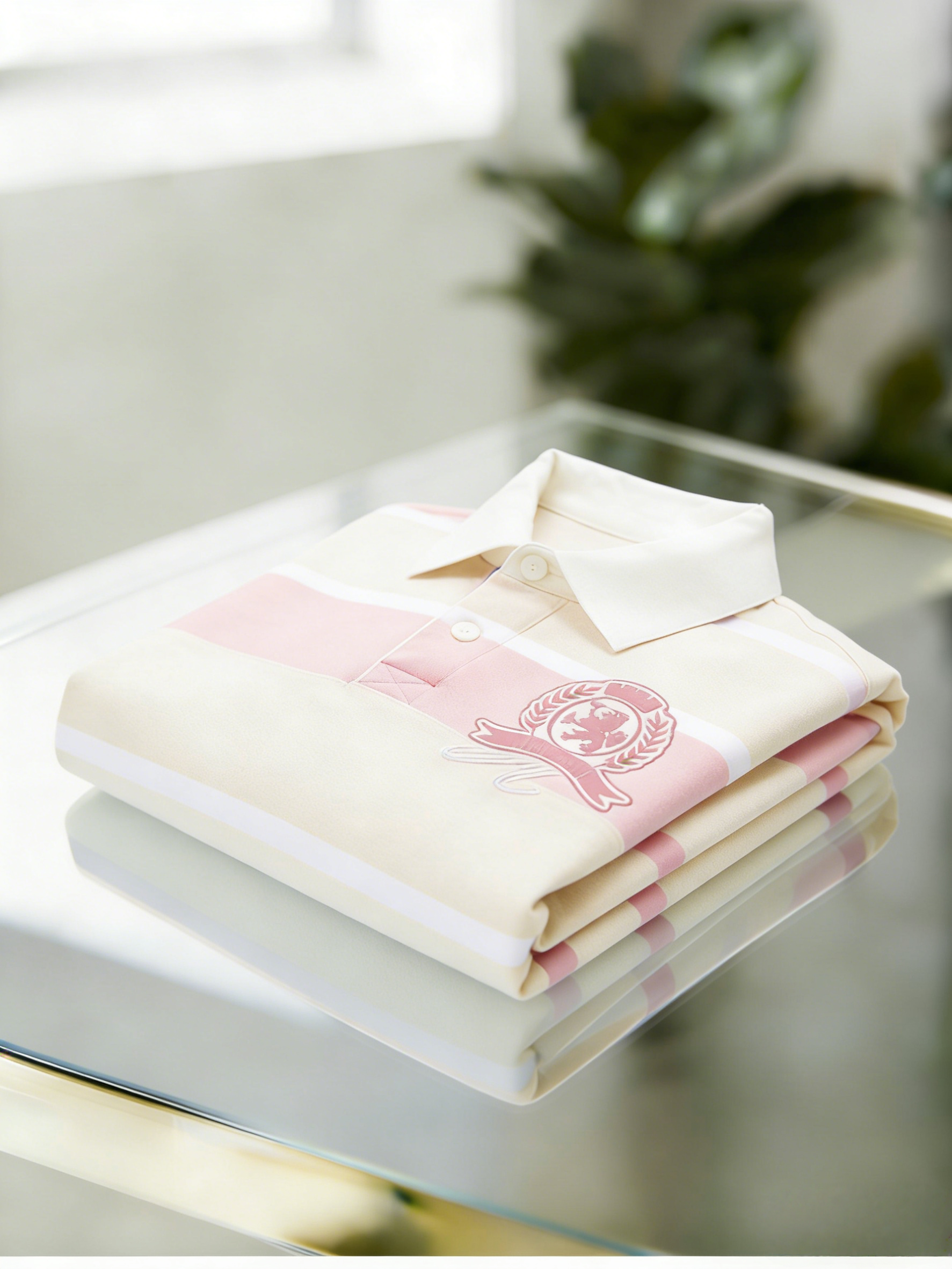 Men's Business Casual Button Short Sleeve Polo Shirt