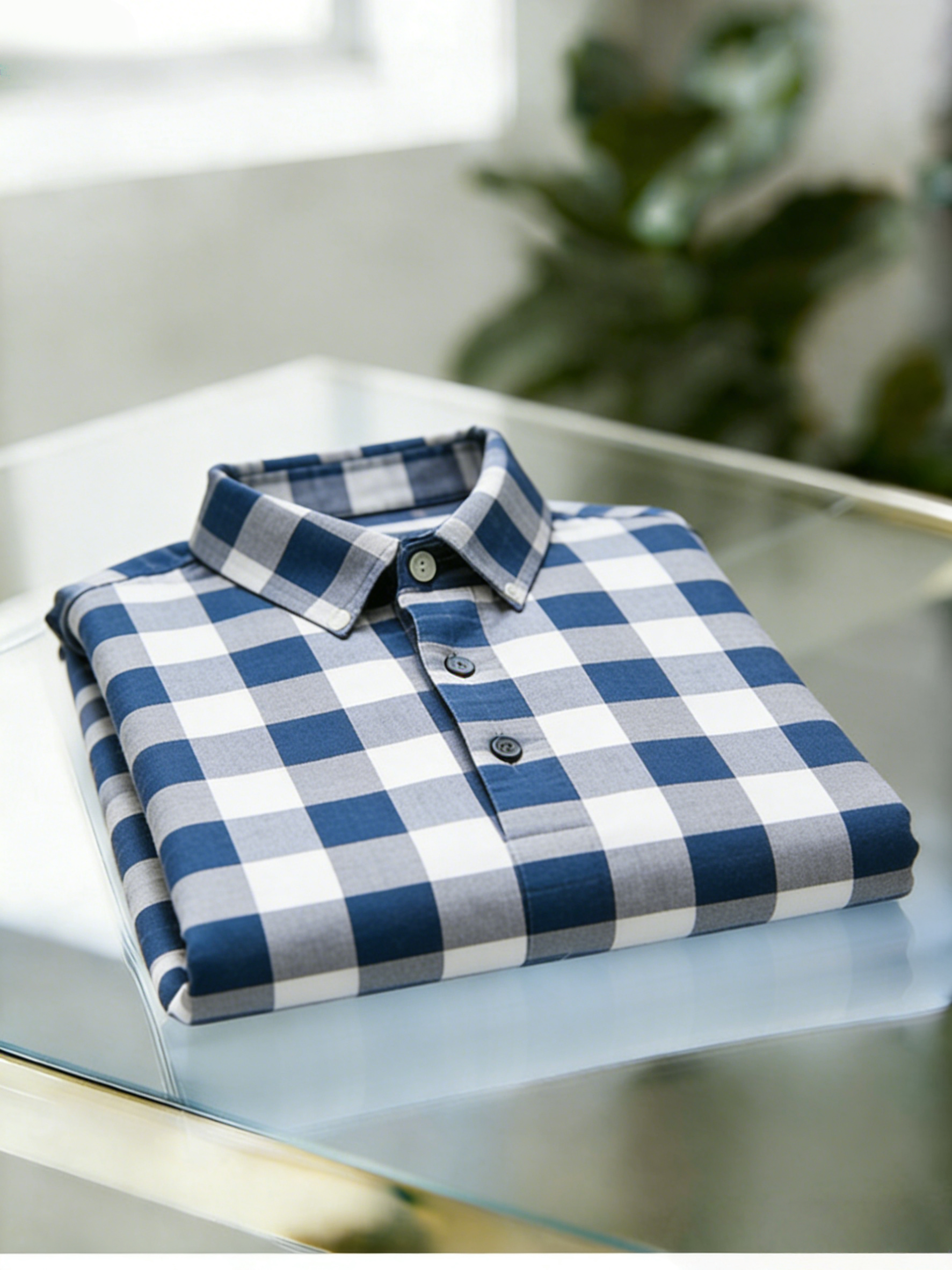 Men's Business Casual Button Short Sleeve Polo Shirt