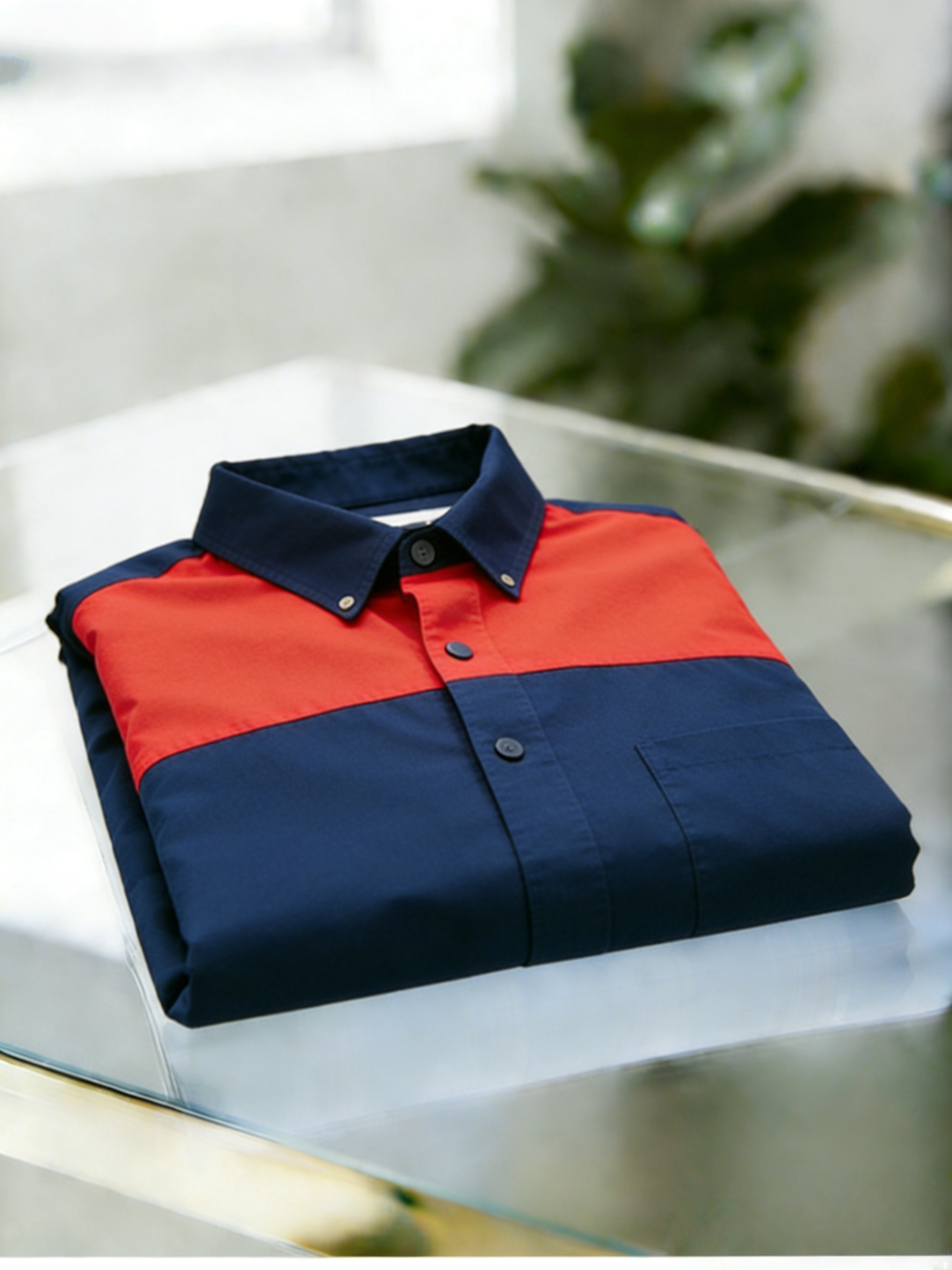 Men's Business Casual Button Short Sleeve Polo Shirt