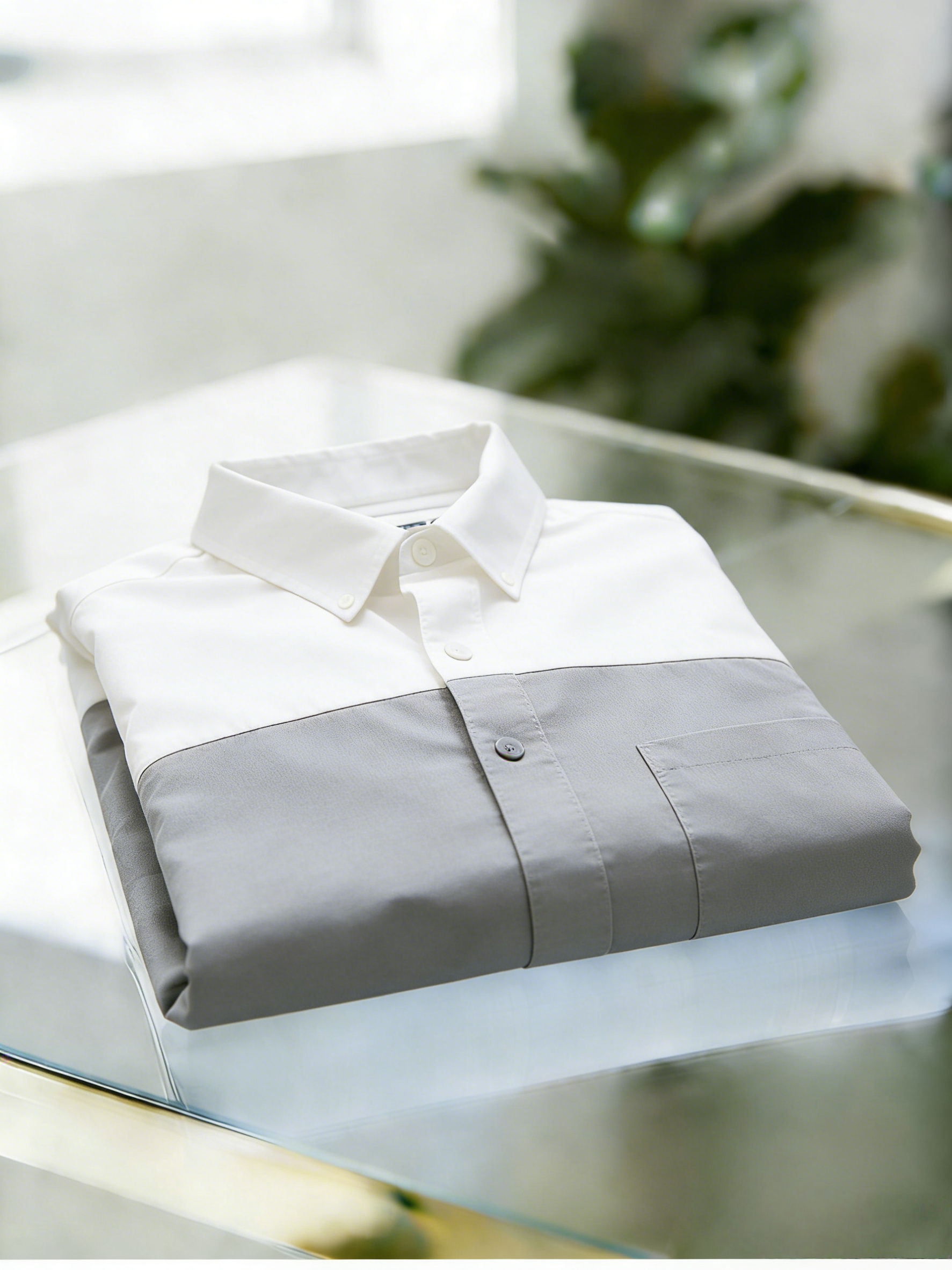 Men's Business Casual Button Short Sleeve Polo Shirt