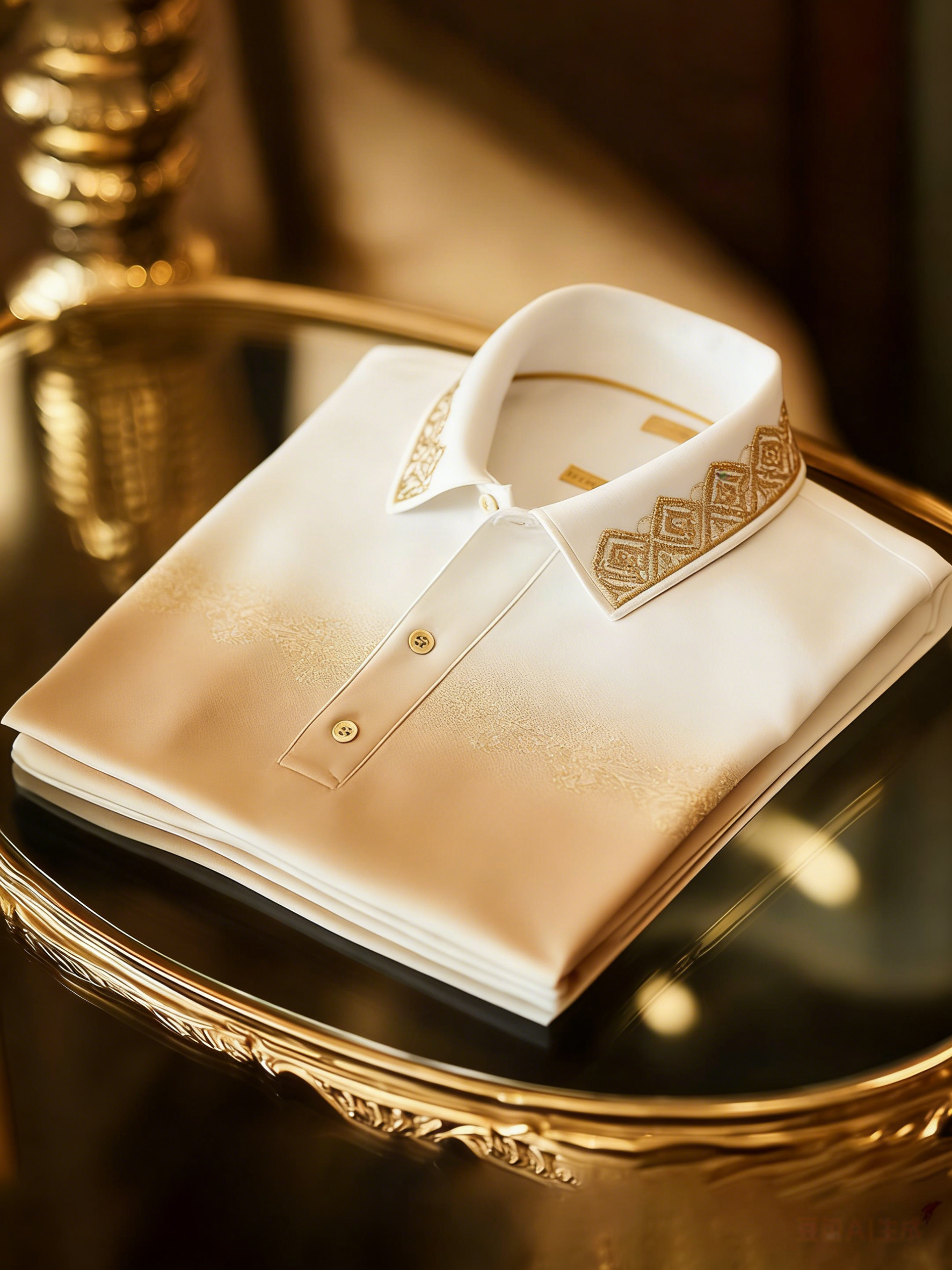 Men's Business Casual Button Short Sleeve Polo Shirt