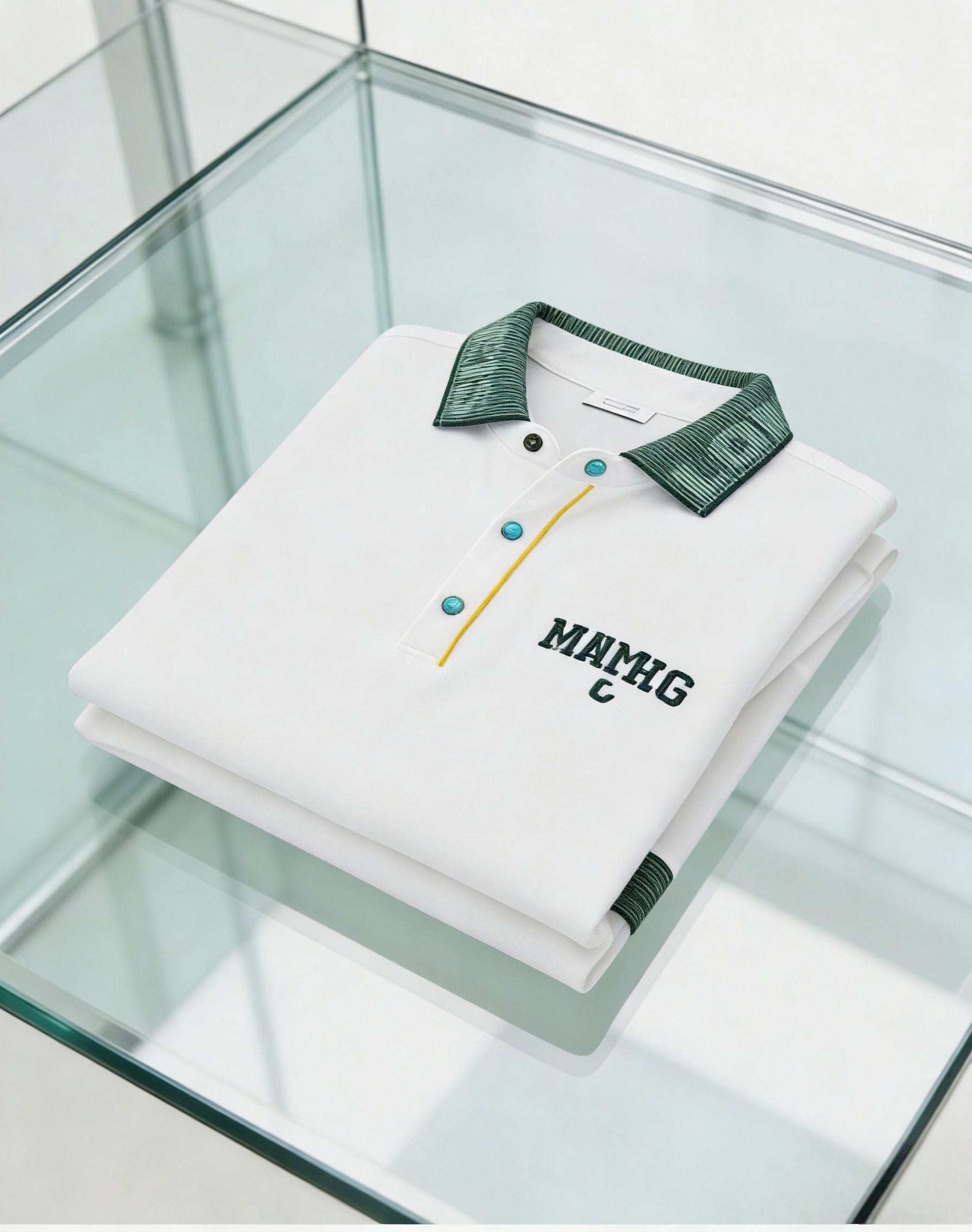 Men's Business Casual Button Short Sleeve Polo Shirt