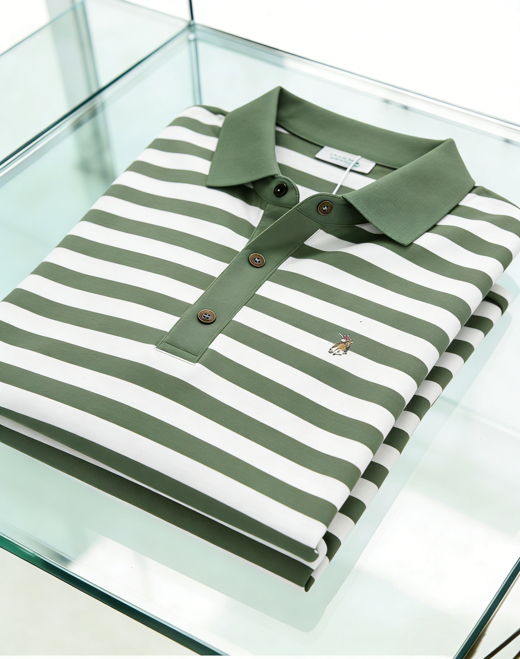 Men's Business Casual Button Short Sleeve Polo Shirt