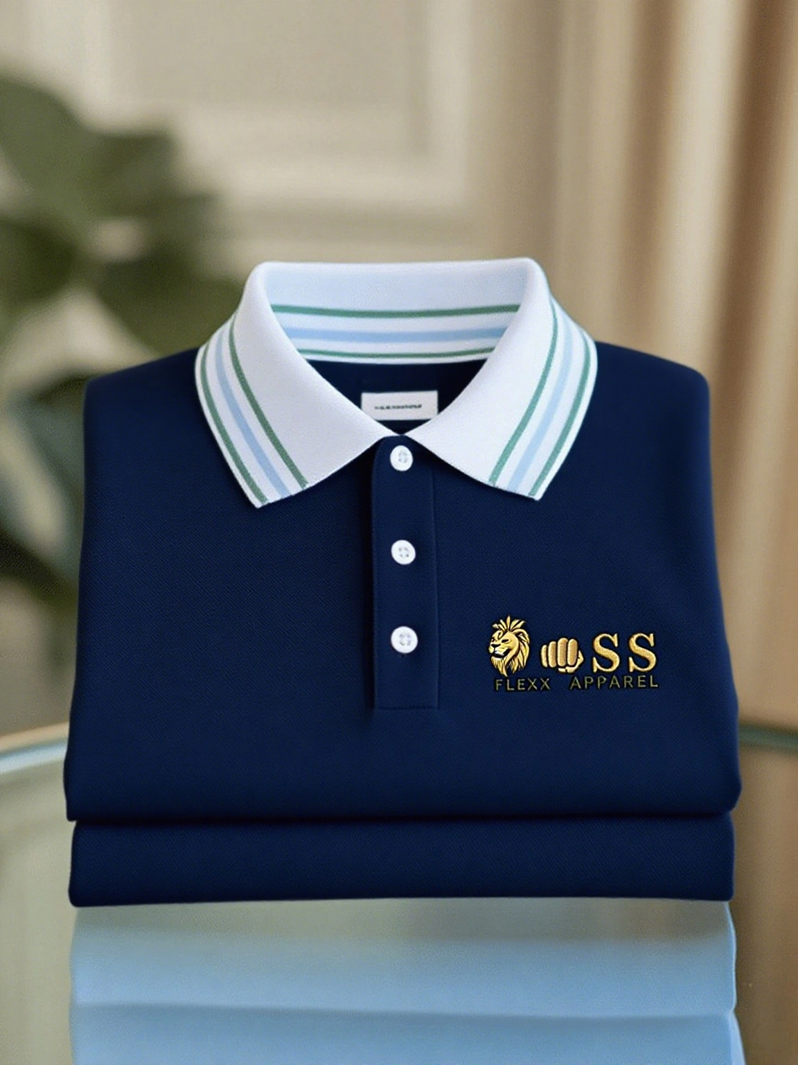 Men's Business Casual Printed Polo Shirt