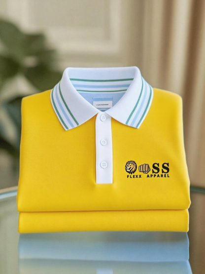 Men's Business Casual Printed Polo Shirt