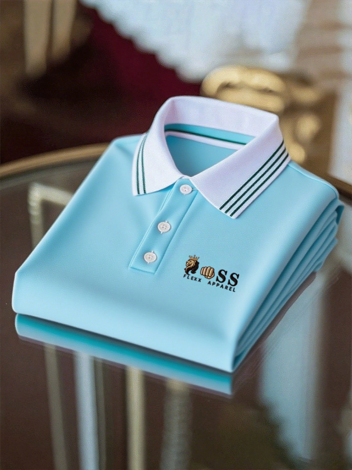 Men's Business Casual Printed Polo Shirt