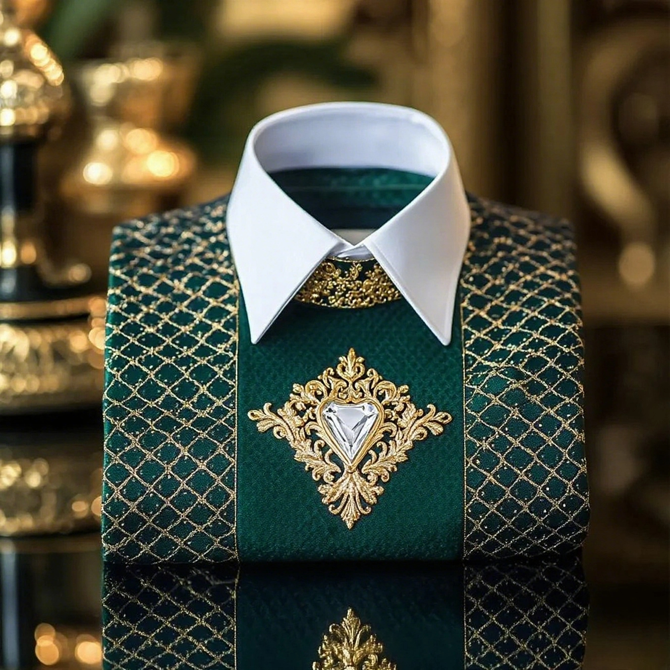 Men's Luxury Business Floral Print Shirt