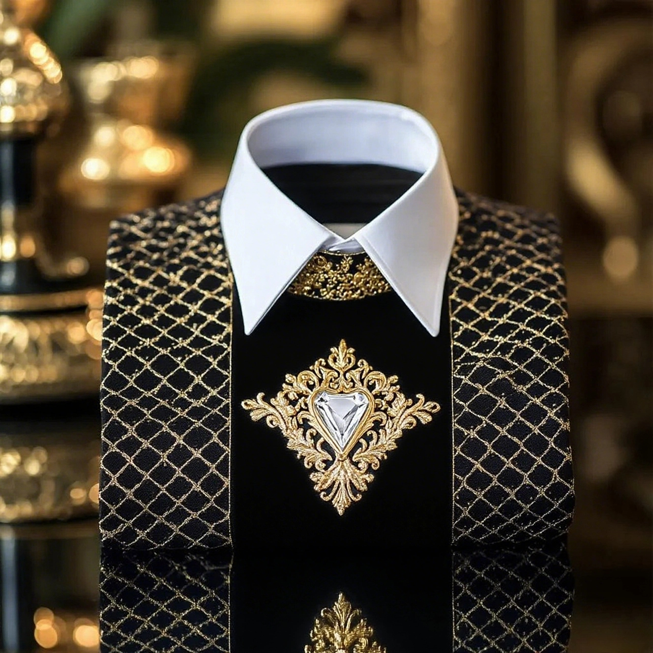 Men's Luxury Business Floral Print Shirt