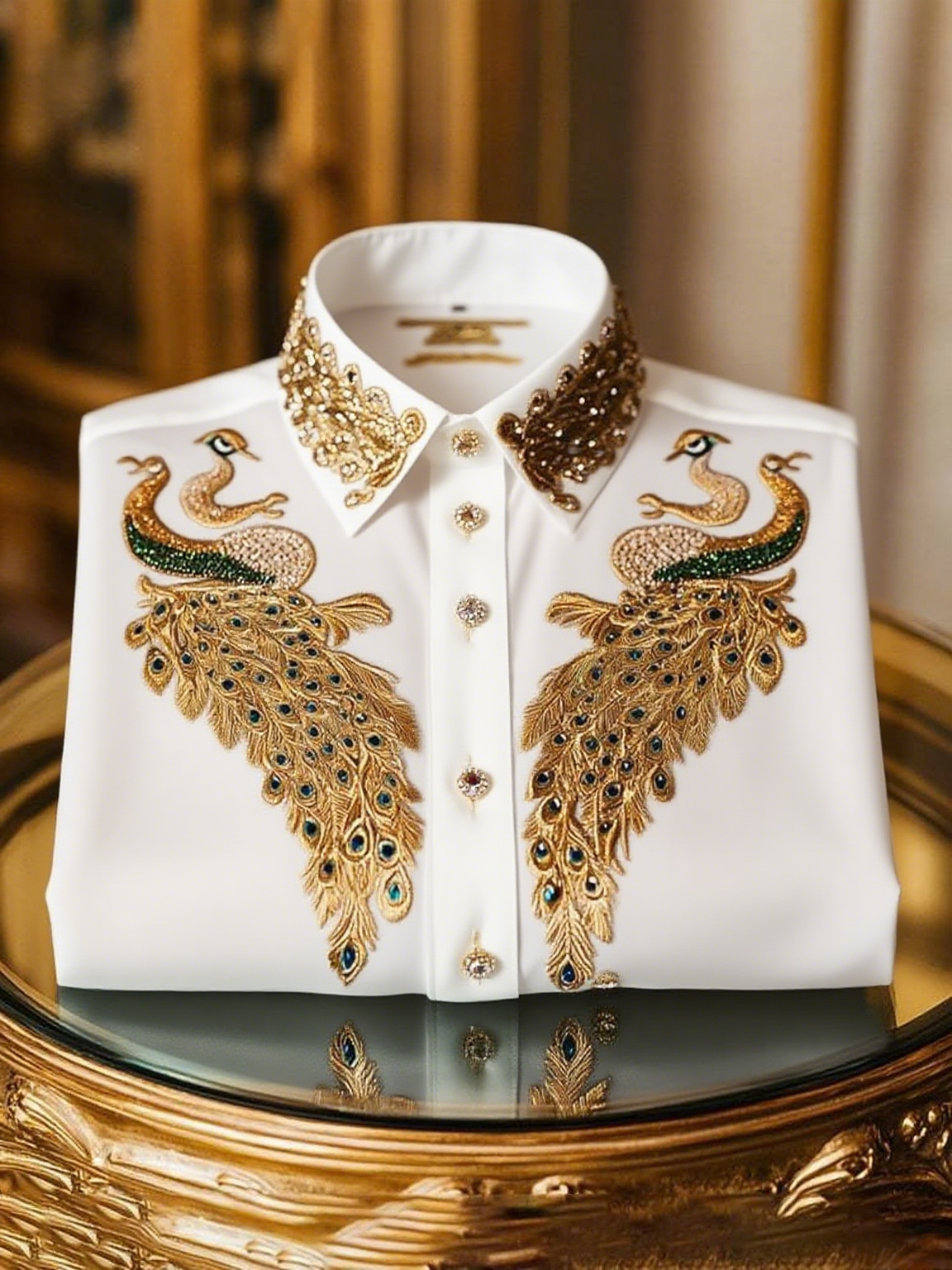 Men's Satin Luxe Long Sleeve Button Down Shirt