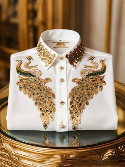 Men's Satin Luxe Long Sleeve Button Down Shirt