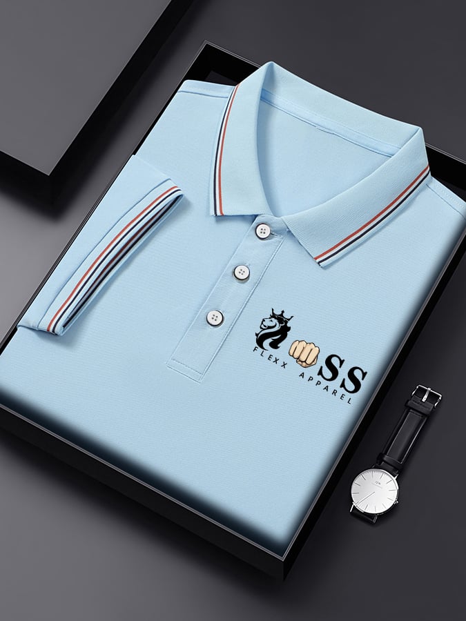 Men's Business Contrast Polo