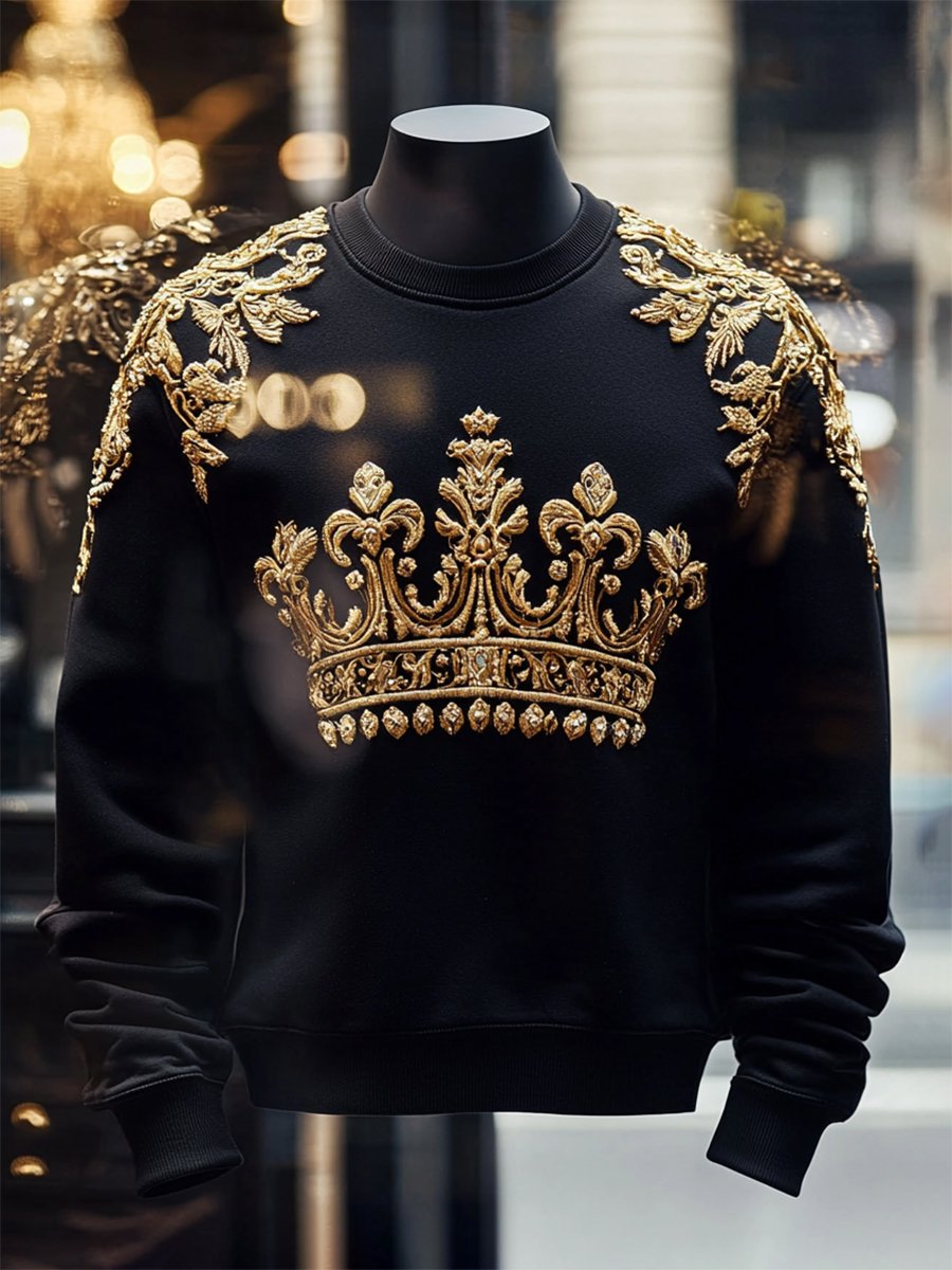 Men's Vintage Luxury Pullover Sweatshirt