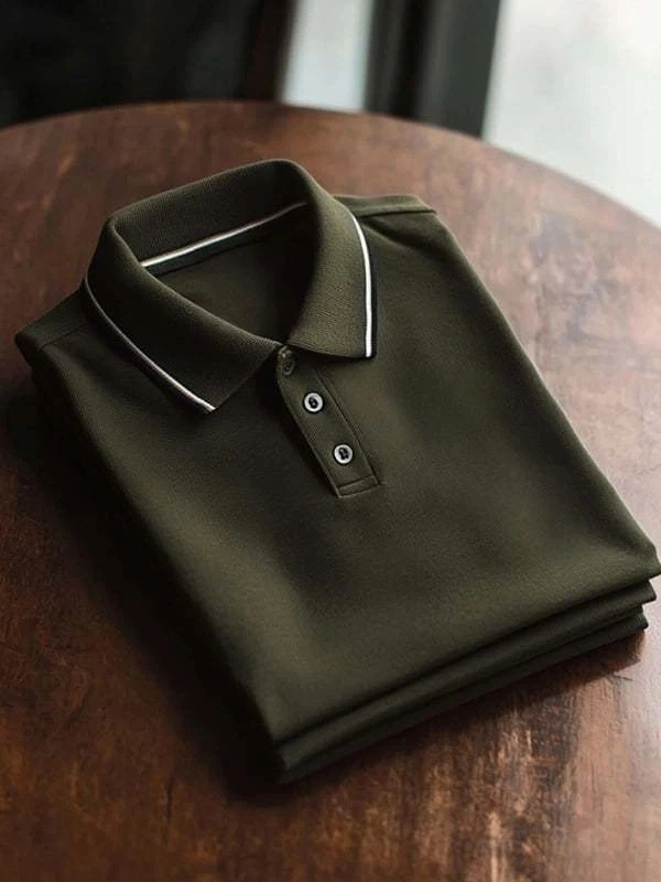 Men's Classic Business Logo Short Sleeve Polo Shirt