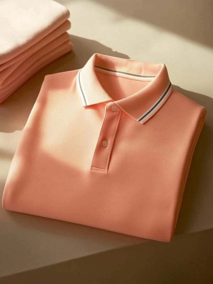 Men's Classic Business Logo Short Sleeve Polo Shirt