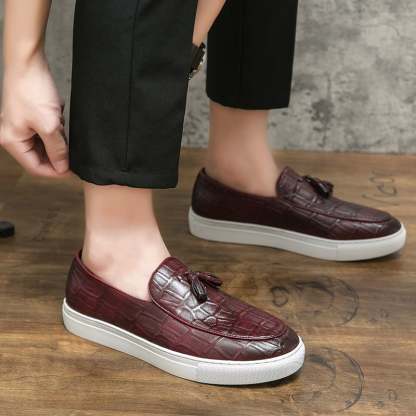 Retro Business Casual Tassel Leather Shoes