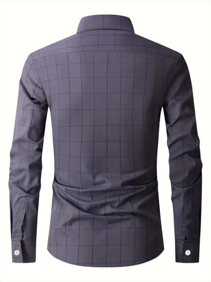Men's Plaid Business Casual Shirt
