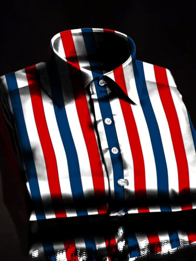 Men's Business Style Striped Shirt
