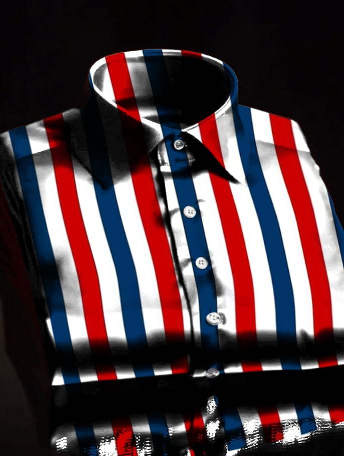 Men's Business Style Striped Shirt