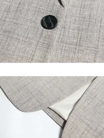 Men's Work Office Notched Collar Solid Regular Fit Blazer