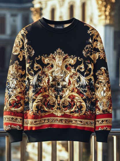 Men's Vintage Luxury Crew Neck Sweatshirt