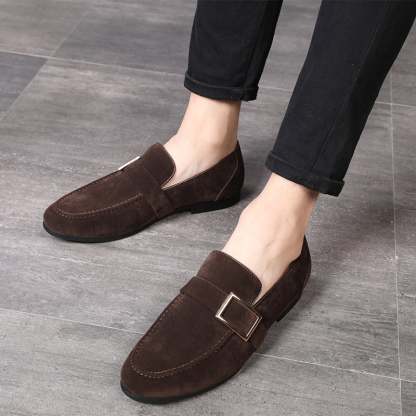Fashion Casual All-Match Suede Peas Shoes