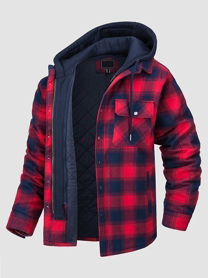 Men's Fall Winter Hooded Warm Thickened Padded Jacket