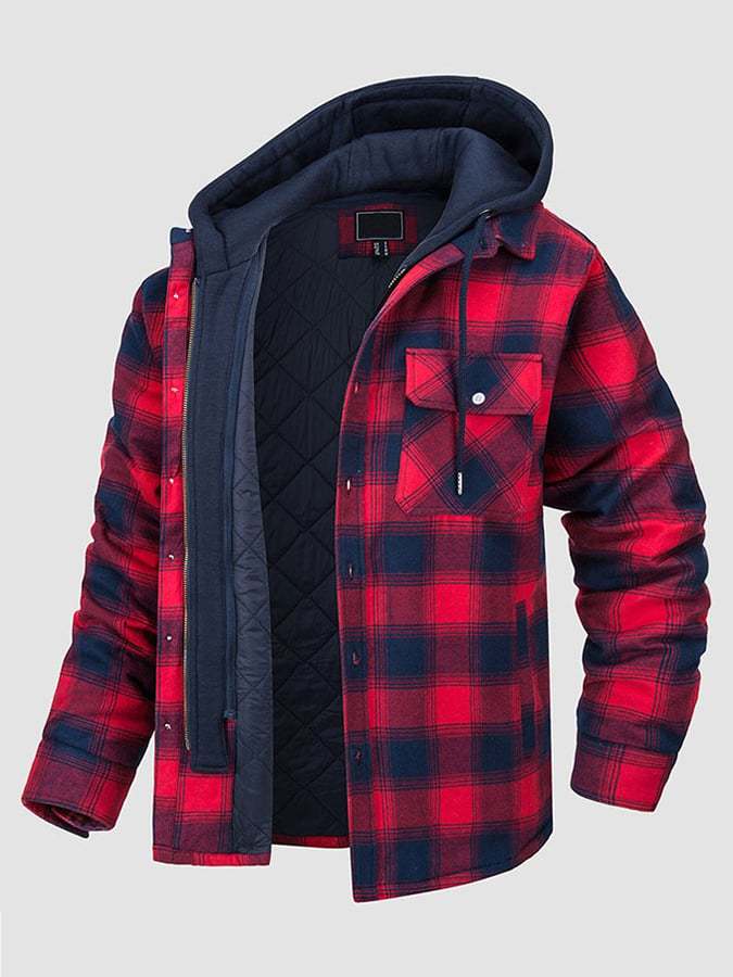 Men's Fall Winter Hooded Warm Thickened Padded Jacket