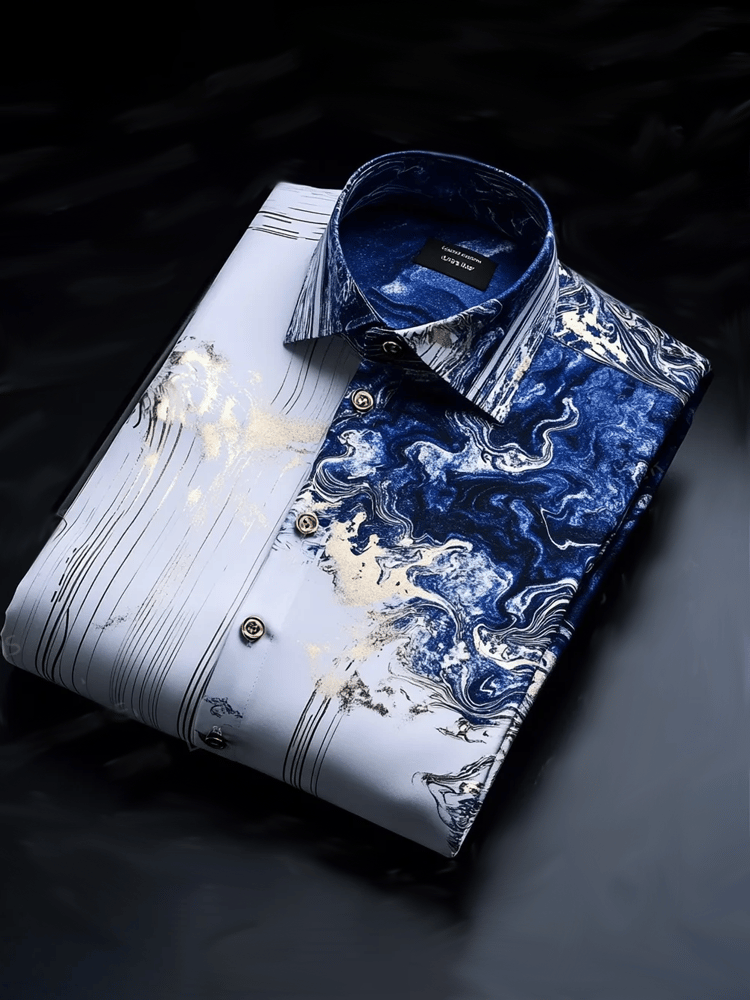 Men's Business Casual Long Sleeve Shirt