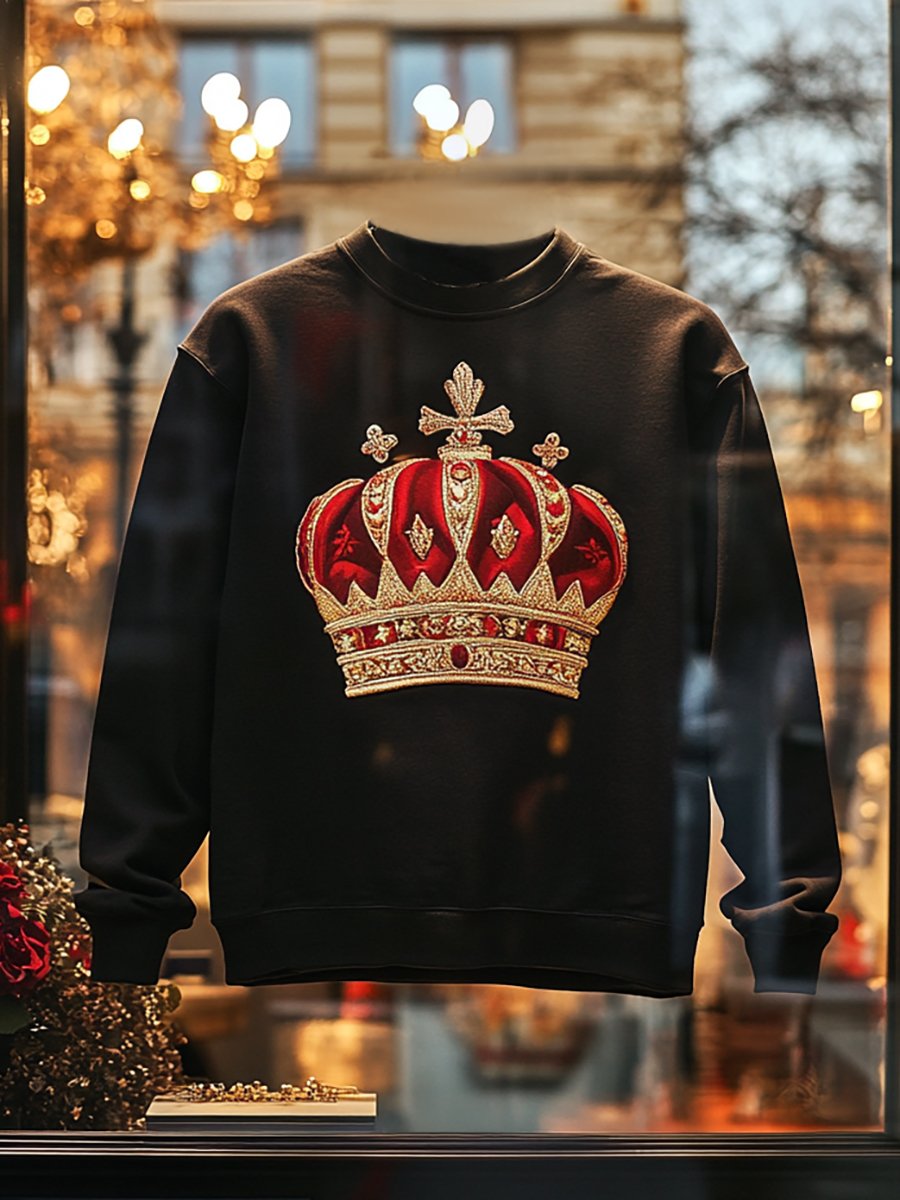 Men's Vintage Luxury Pullover Sweatshirt
