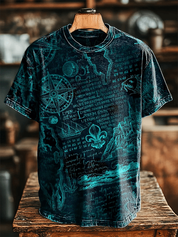 Men's Retro Casual Short Sleeve T-Shirt