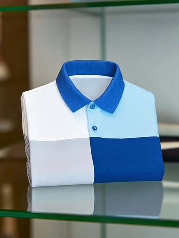 Men's Casual Business Button Short Sleeve Polo Shirt