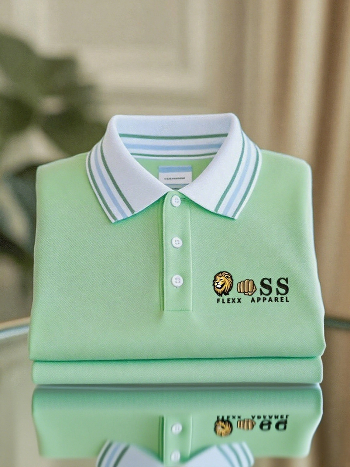 Men's Business Casual Printed Polo Shirt