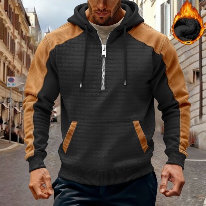 Men's color-blocked hoodie