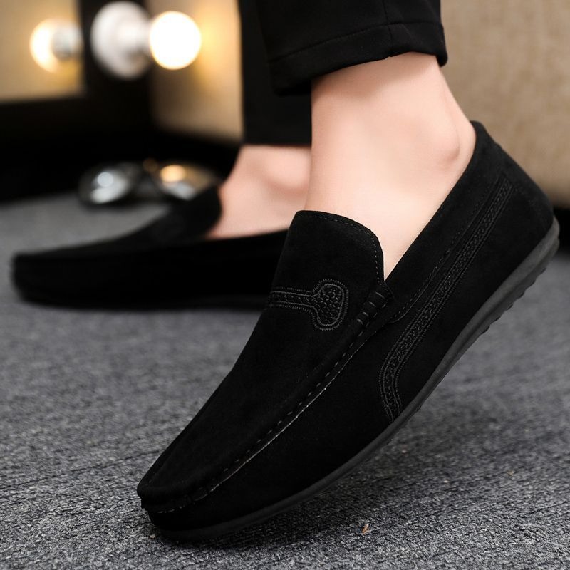 Simple Casual And Soft Pigskin Leather Loafers