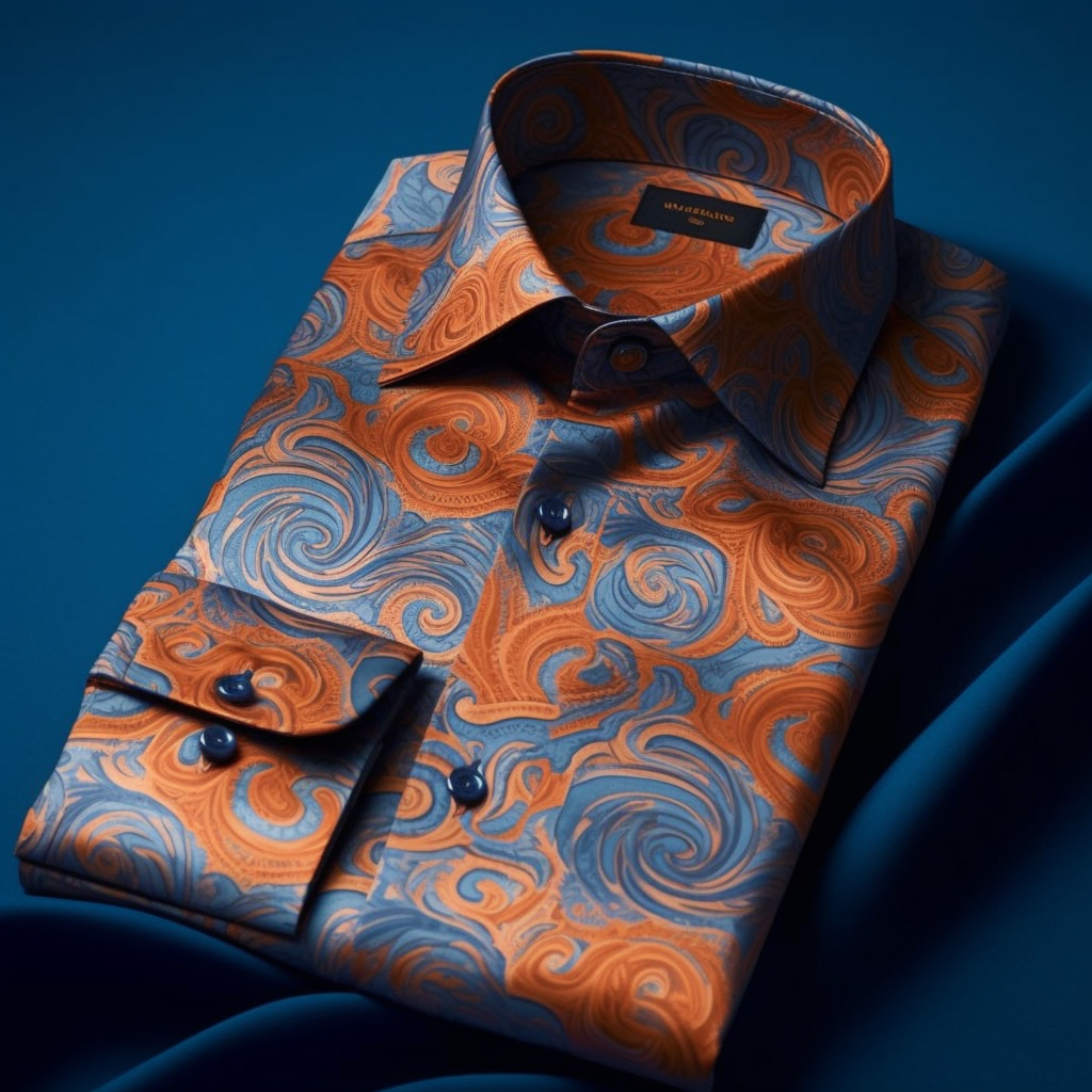 Luxury Abstract Line Men's Shirt