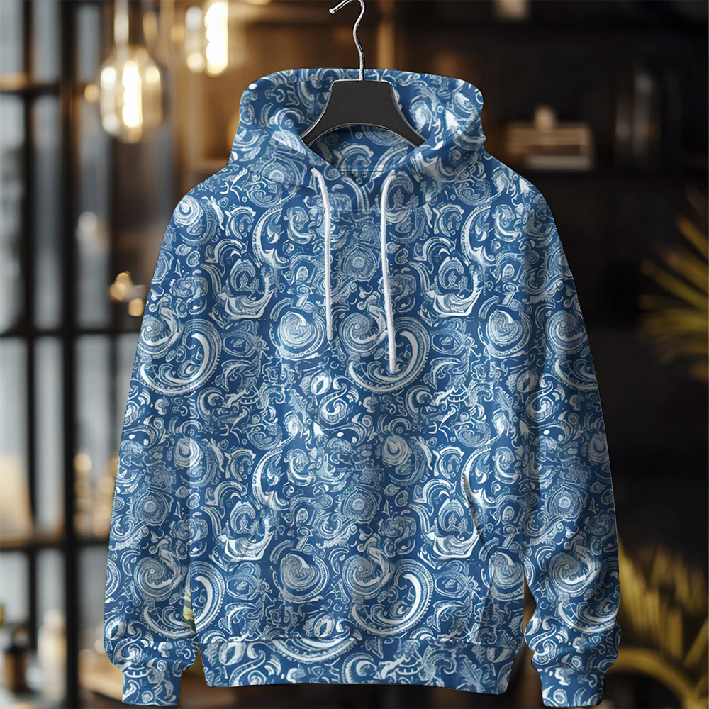 Fall/Winter Casual Warm Fashion Print Hoodies For Men