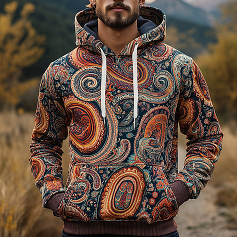 Daily Leisure Printed Hoodie