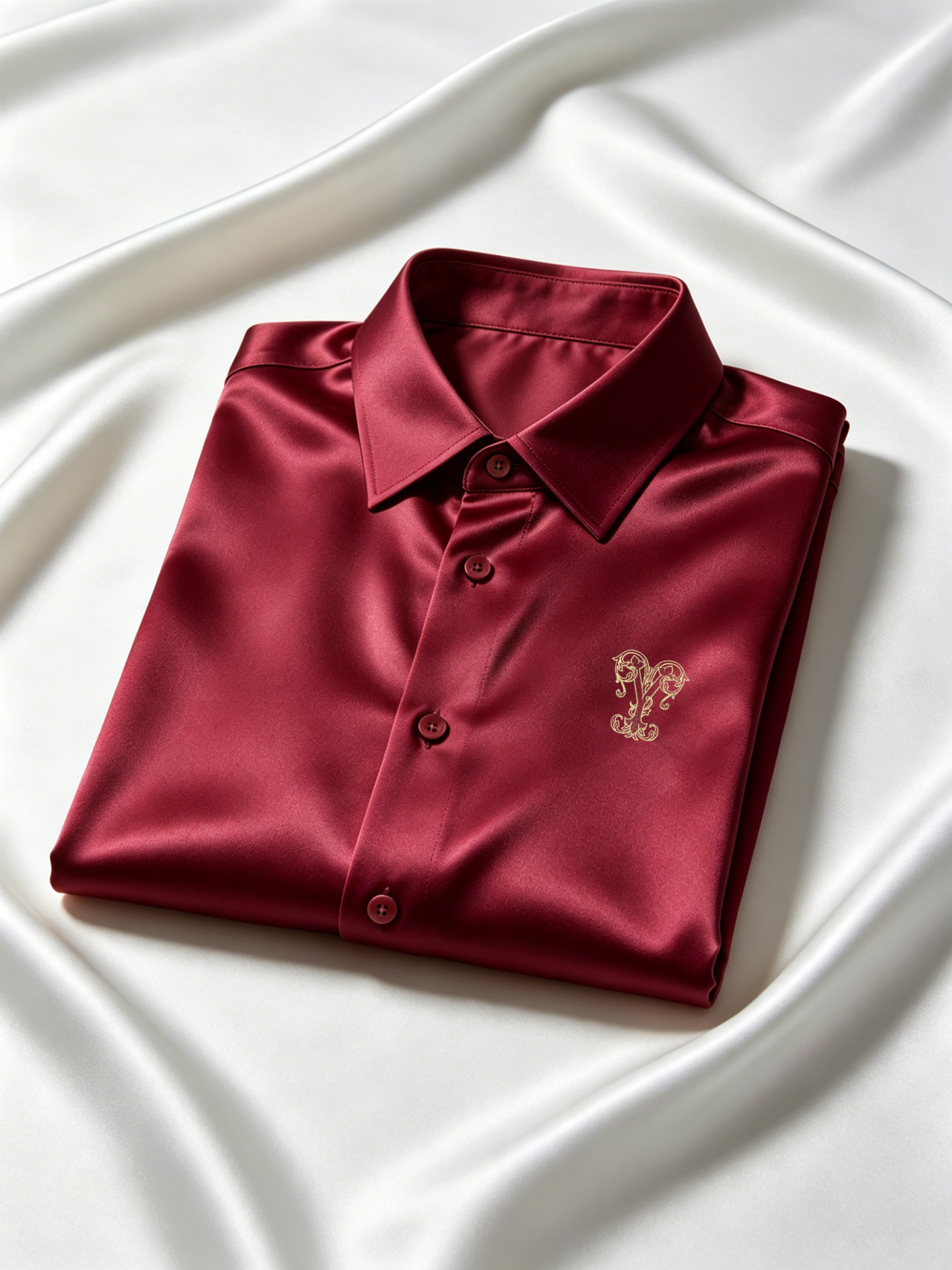 Men's Casual Satin Business Shirt