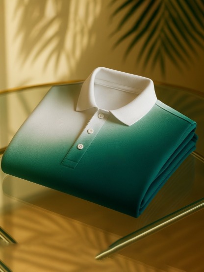 Men's Classic Business Old Money Button Short Sleeve Polo Shirt