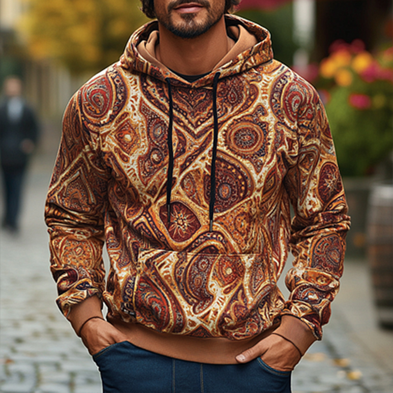 Daily Leisure Printed Hoodie