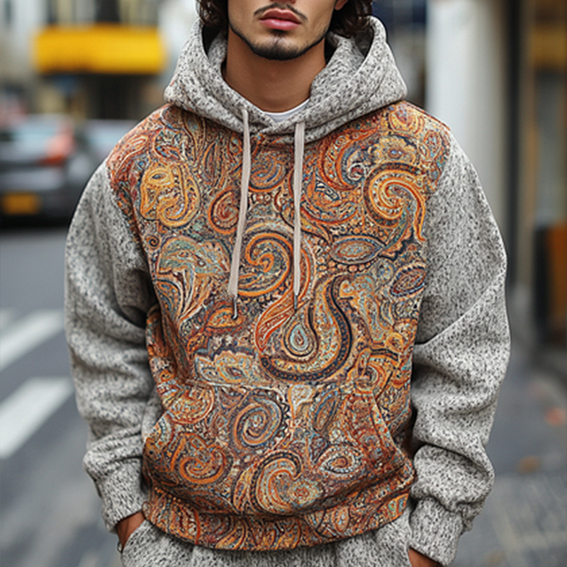 Daily Leisure Printed Hoodie