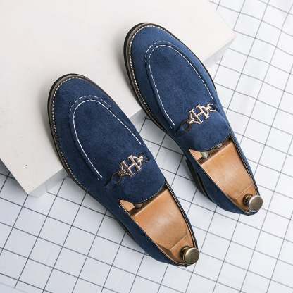 Fashion Trend British Style Business Casual Suede Loafers