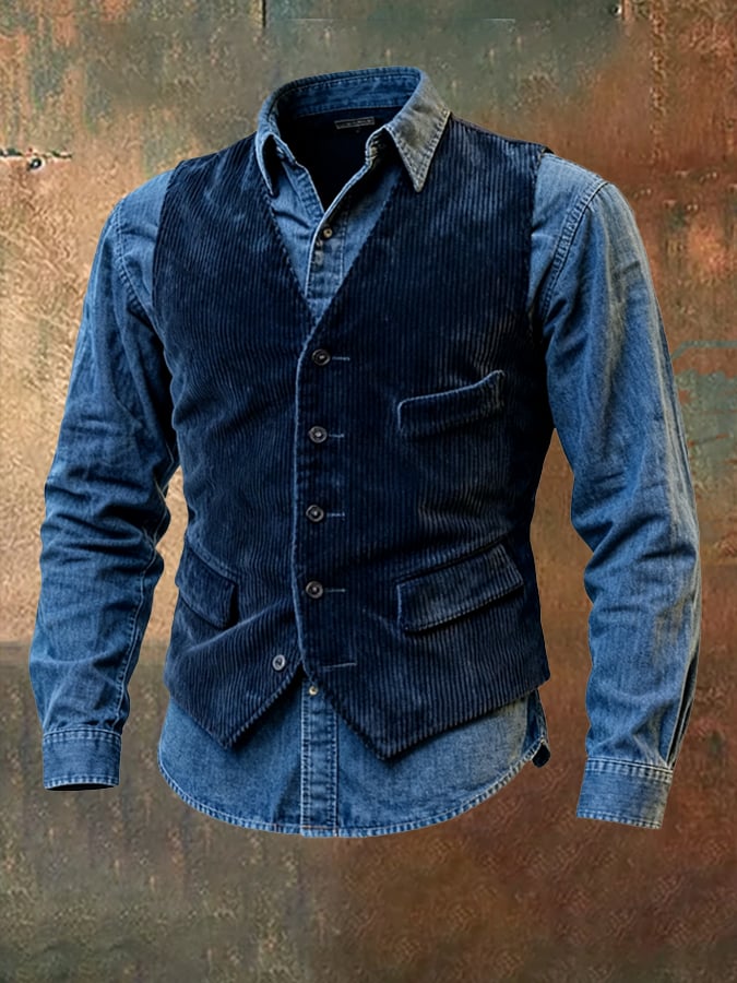 Men's Vintage Corduroy Vest