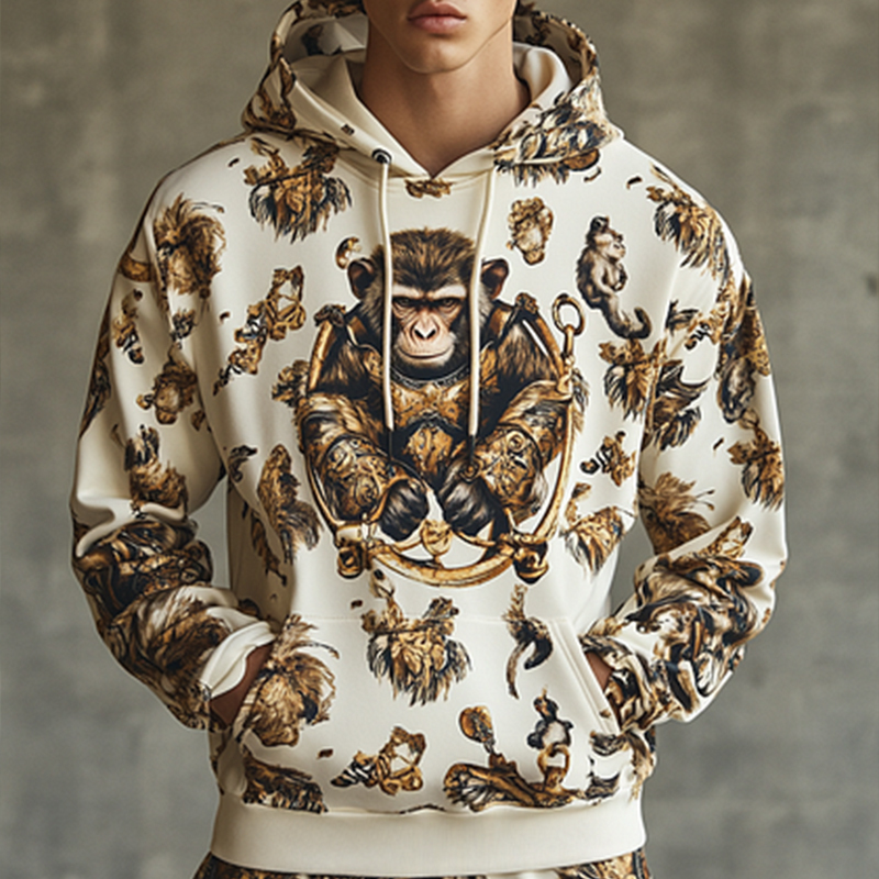 Daily Leisure Printed Hoodie