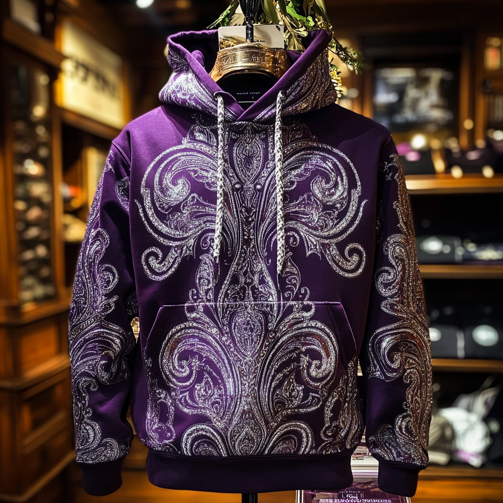 Barocco Art Print Hoodie Men