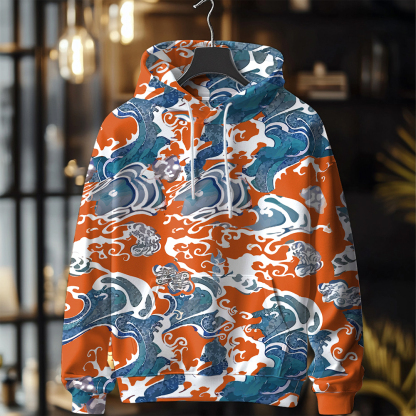 Fall/Winter Casual Warm Fashion Print Hoodies For Men