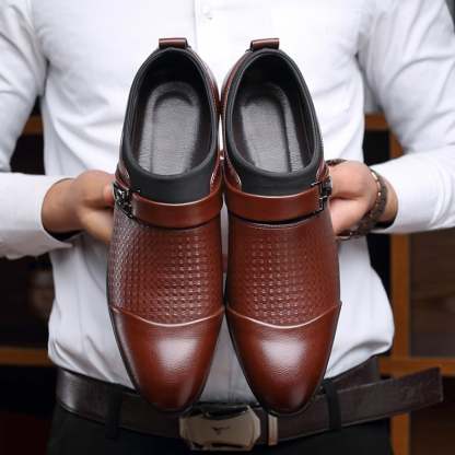 British Style Formal Wear Business Breathable Non-Slip Leather Shoes
