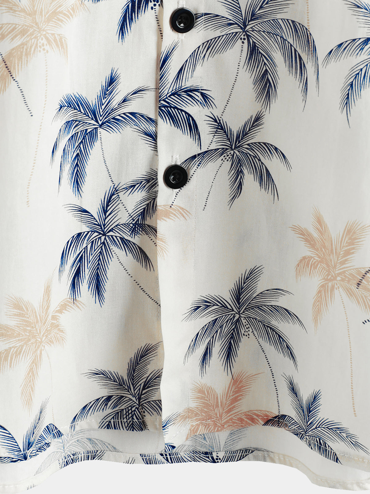 Men‘s Hawaiian Plam Tree Short Sleeve Button Beach Shirt
